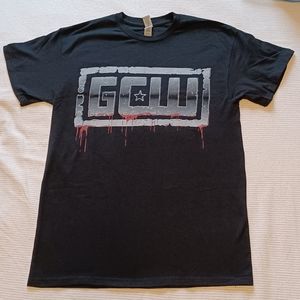Gildan Game Changer Wrestling GCW Chrome Logo T-Shirt Adult Size M